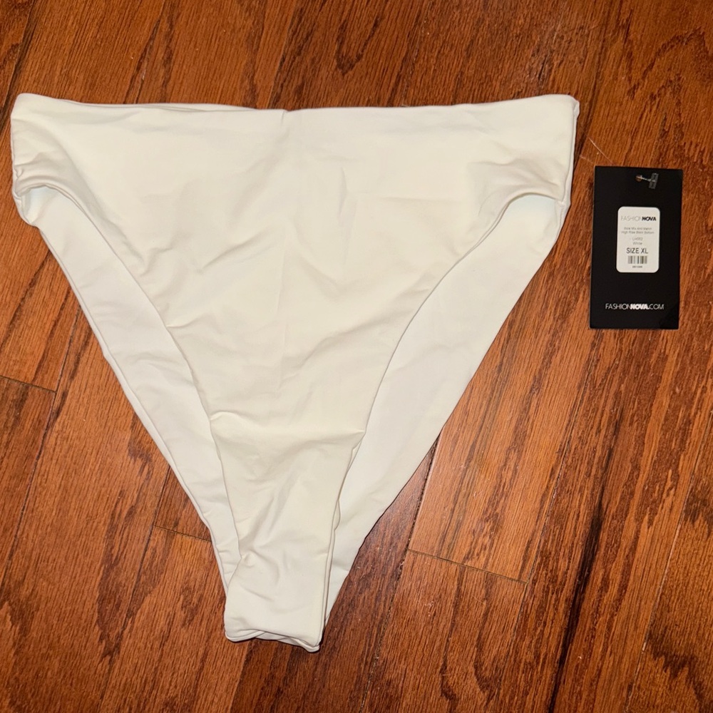 Fashion Nova Ibiza White Bikini‎ Bottom